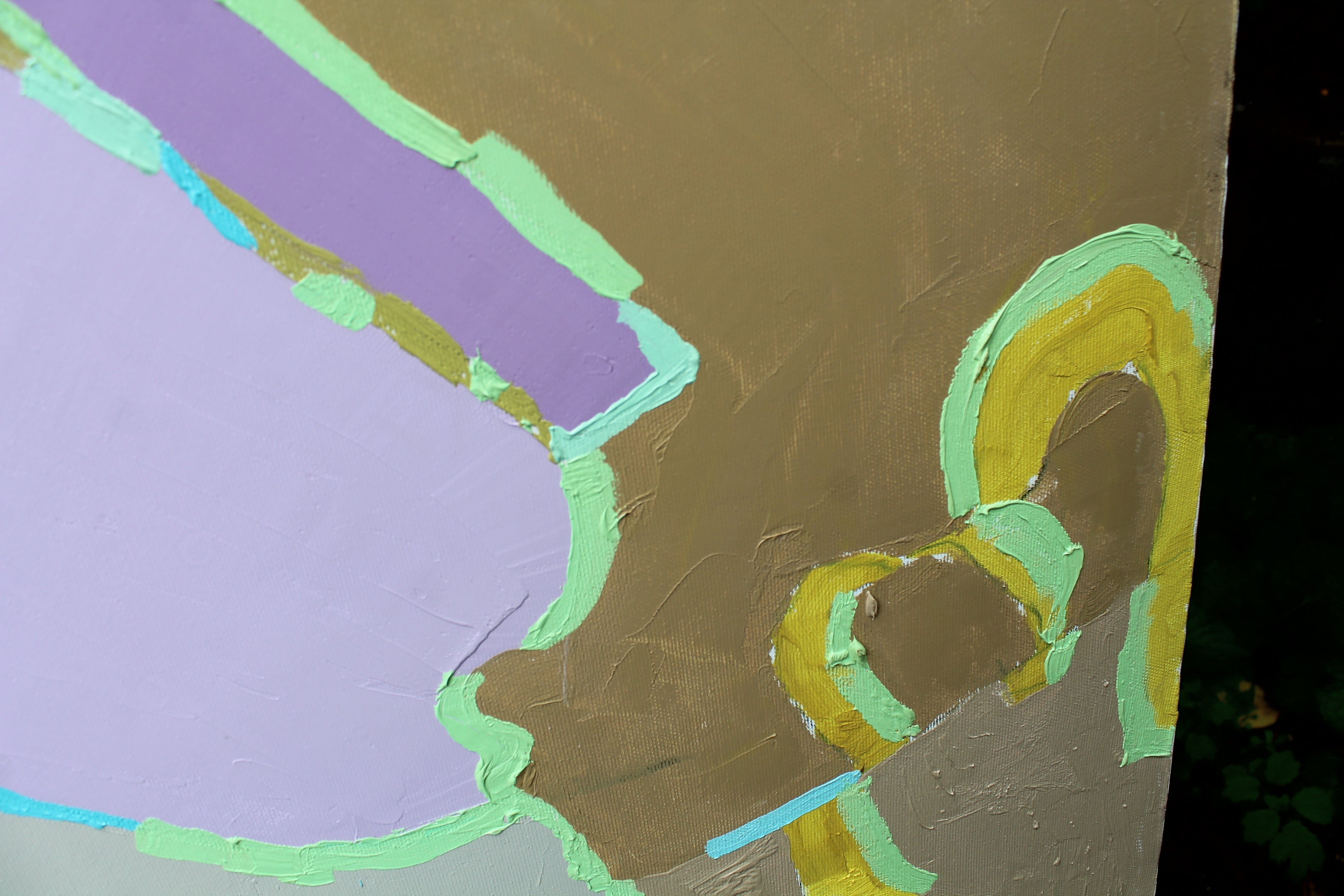 Abstract Composition, 170x160cm, oil on canvas, 2013, detail of the work