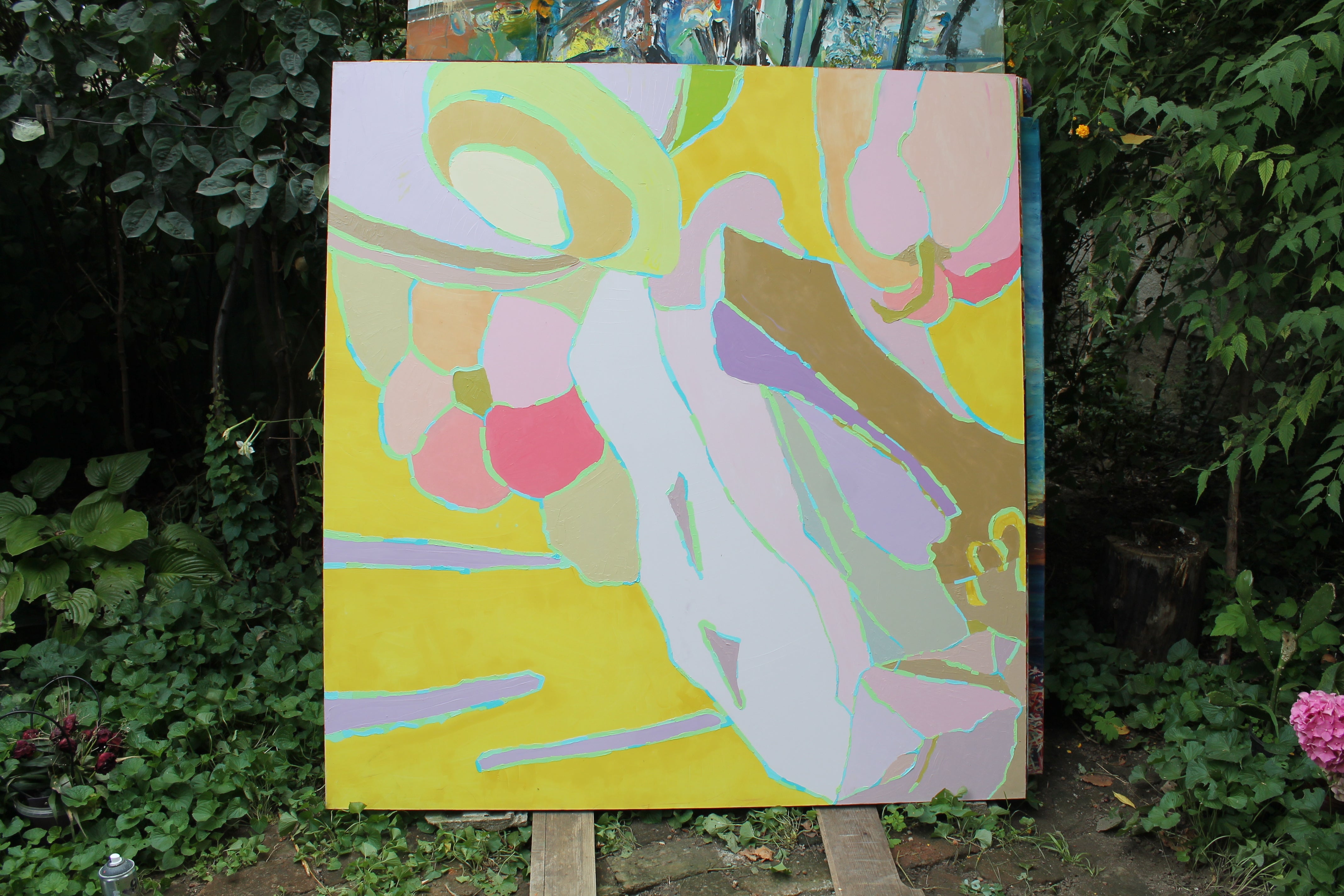 Abstract Composition, 170x160cm, oil on canvas, 2013, work in context