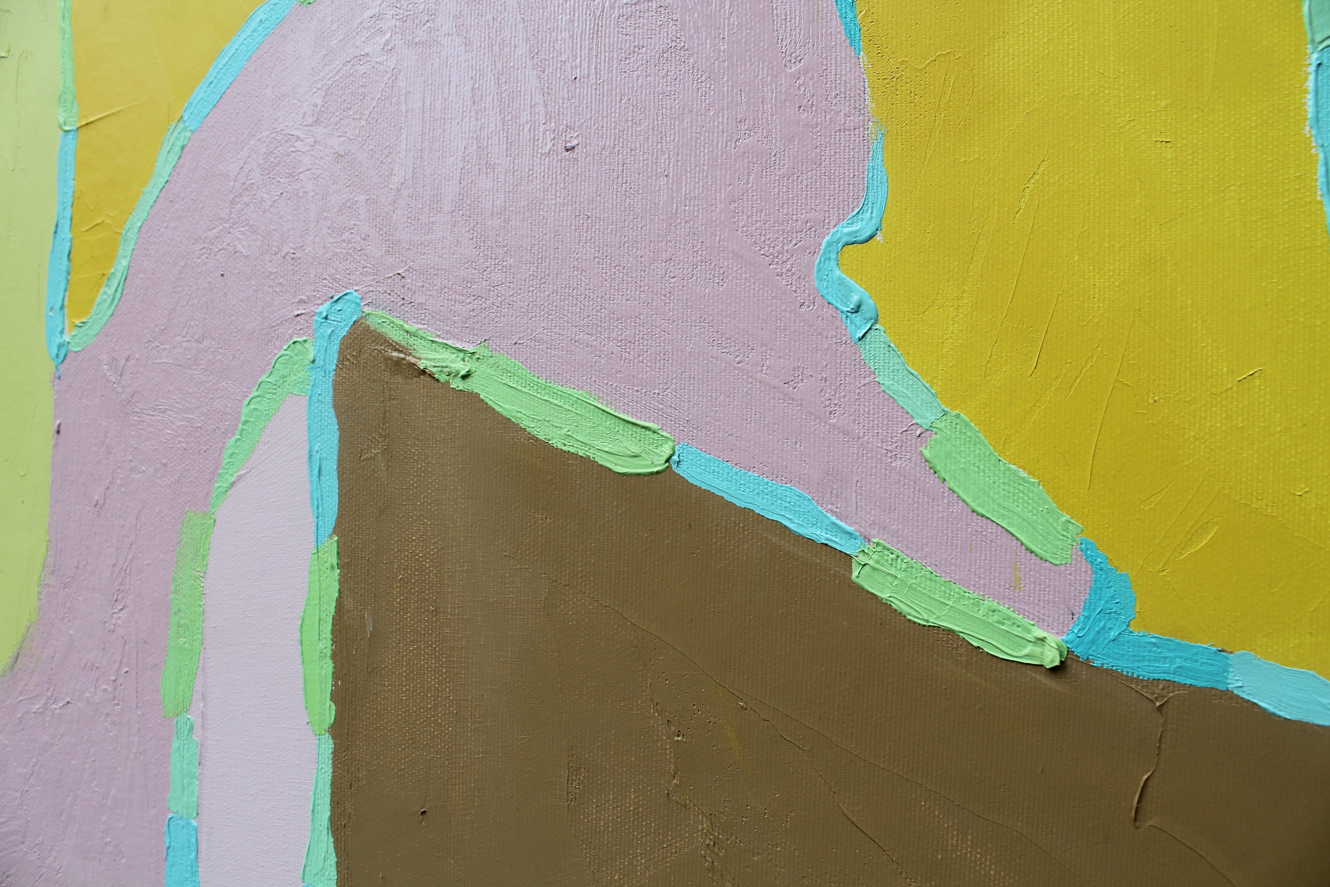 Abstract Composition, 170x160cm, oil on canvas, 2013, detail of the work