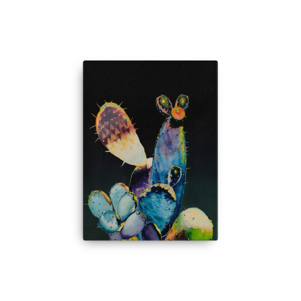 Psychedelic Cactus - High Quality Print on Canvas